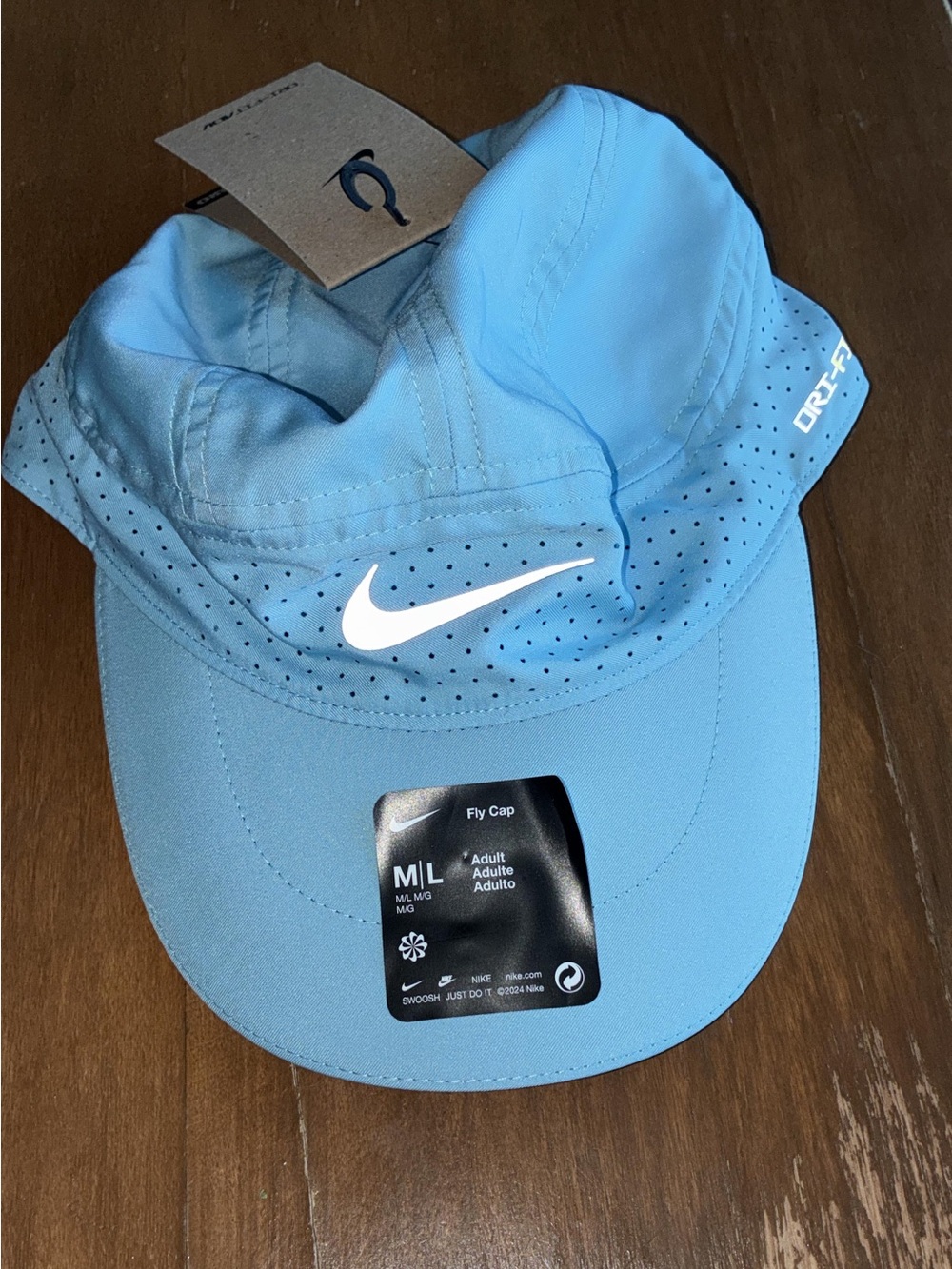 Nike Light Blue Performance Fly Cap with White Swoosh